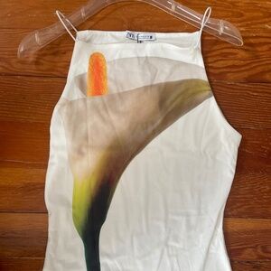 NWT Zara box neck tank